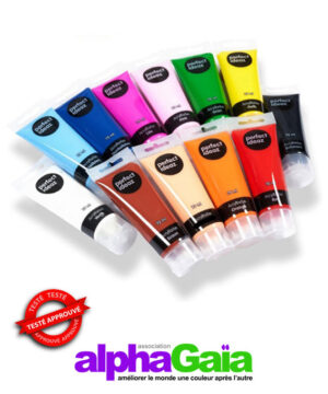 Peinture 12 tubes 75 ml PA 25 euros PV 42 euros